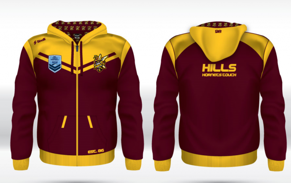 Zip Up Jacket - Hills Hornets Touch Football